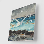 ホーマー – ショア&サーフ,ナッソー スクエア壁時計 (傾斜)