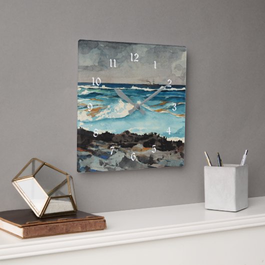 ホーマー – ショア&サーフ,ナッソー スクエア壁時計 (オフィス)