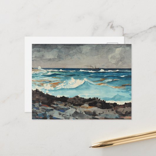 ホーマー – ショア&サーフ,ナッソー ポストカード (正面/裏面インサイチュ)