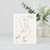 ホーマー・シンプソンの頭を持つ鳥 ポストカード (スタンド正面)