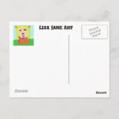 ホーマー・シンプソンの頭を持つ鳥 ポストカード (裏面)