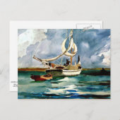 ホーマー – スループ，バミューダ ポストカード (正面/裏面)