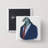 ホーマー・スーツ 缶バッジ (正面&裏面)