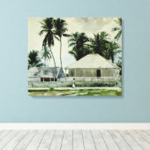 ホーマー – ナッソーのキャビン キャンバスプリント (インサイチュ (ウッドフロア))