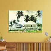 ホーマー – ナッソーのキャビン キャンバスプリント (インサイチュ (リビング))