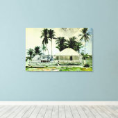 ホーマー – ナッソーのキャビン キャンバスプリント (インサイチュ (ウッドフロア))