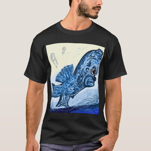 ホーマー・フィッシュ Tシャツ (正面)