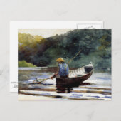 ホーマー – ボーイ魚釣り ポストカード (正面/裏面)