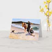 ホーマー-マサチューセッツ州マンチェスター、イーグルヘッド カード (黄色い花)