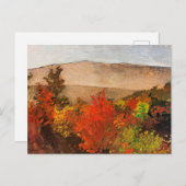 ホーマー – 秋の木々の木々、有名絵画な ポストカード (正面/裏面)