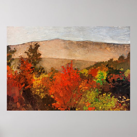 ホーマー – 秋の木々， ポスター (正面)