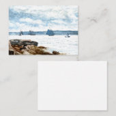 ホーマー – 1880年代のグロスターで帆船絵を描船 ノートカード (正面/裏面)