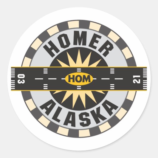 ホーマー、AK HOM空港 ラウンドシール (正面)