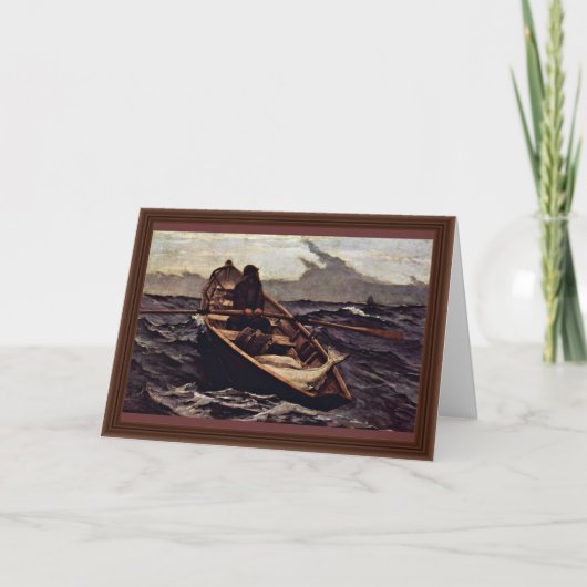 ホーマーWinslow著霧の警告(霧の警告) カード (正面)