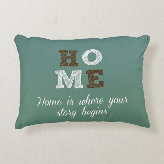 ホームあなたの物語が始まる引用文 アクセントクッション (正面)
