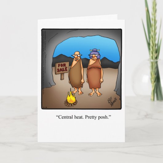 ホームおもしろいオーナーおめでとうグリーティングカード カード (正面)