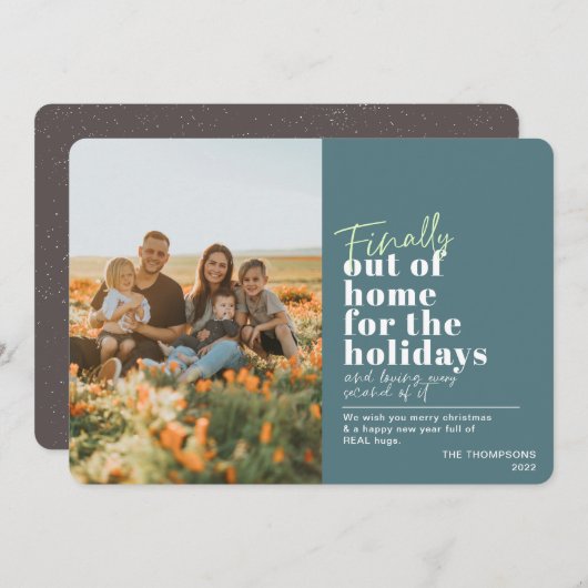 ホームおもしろいグリーン写真からCovidを投稿 シーズンカード (正面/裏面)