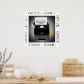 ホームおもしろいポスターからのホームオフィスワーク ポスター (キッチン)