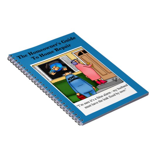 ホームおもしろい修理DIYユーモア手帳 ノートブック (右側)