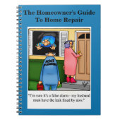 ホームおもしろい修理DIYユーモア手帳 ノートブック (正面)