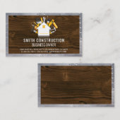 ホームおよびツール | 木材および金属リベット 名刺 (正面/裏面)