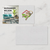 ホームおよび鍵 |インテリア 名刺 (正面/裏面)