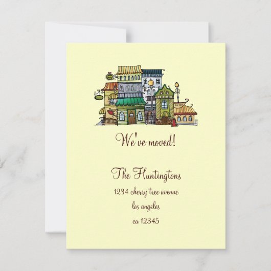 ホームお洒落移動発表 案内状 (正面)