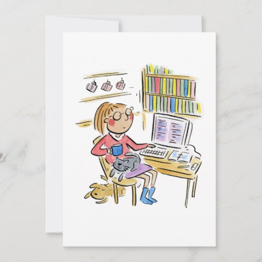 ホームから作業 招待状 (正面)