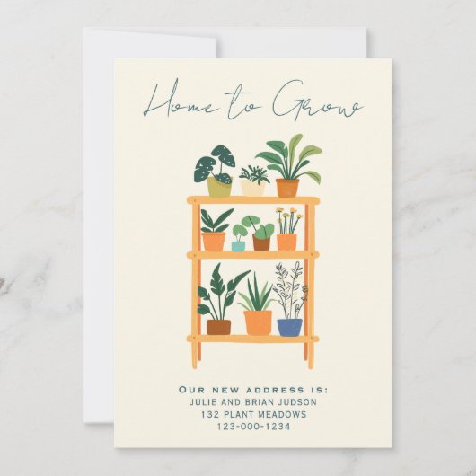 ホームから新しいホームの発表カード 案内状 (正面)