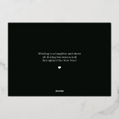 ホームでのグリーティング フォイル ホリデー 引っ越しのお知らせ (裏面)