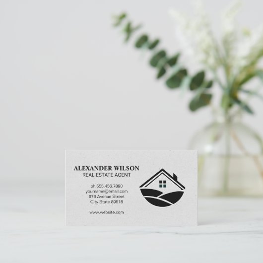 ホームとヒルズアイコン 名刺 (スタンド正面)