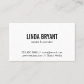 ホームと箒 |水彩テクスチャ 名刺 (裏面)