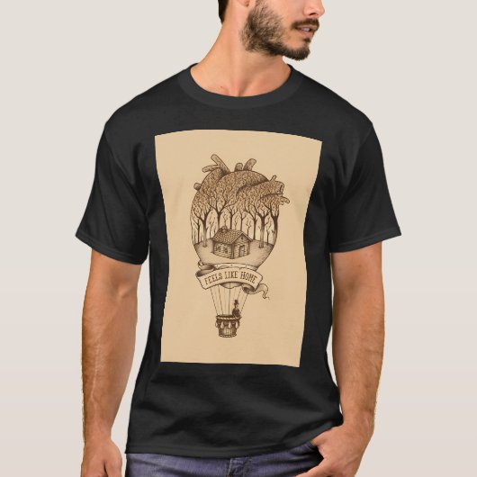 ホームにいるような気分 Tシャツ (正面)