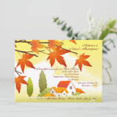 ホームにお越しください 秋のオープンハウスご招待 招待状 (スタンド正面)