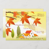 ホームにお越しください 秋のオープンハウスご招待 招待状 (正面/裏面)