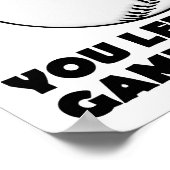 ホームにゲームを置いてきた面白いポスター ポスター (角)