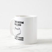 ホームにゲームを置いてきちゃった Funny Mug コーヒーマグカップ (正面左)