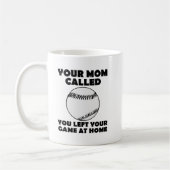 ホームにゲームを置いてきちゃった Funny Mug コーヒーマグカップ (左)