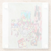 ホームに配置 ガラスコースター (裏面)