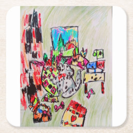 ホームに配置 スクエアペーパーコースター