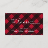 ホームのための休日レッドバッファロープレイド移動 エンクロージャーカード (正面)