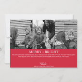 「ホームのズーム」おもしろいカスタムクリスマスフォト シーズンカード (裏面)