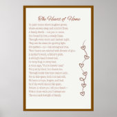 ホームのハート – 家族愛の詩プリント可能 | ポスター (正面)