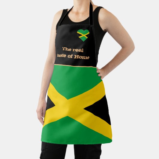ホームの味,ジャマイカ国旗,ジャマイカ/料理 エプロン (インサイチュ)