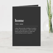 ホームの定義 ブラック カード (正面)