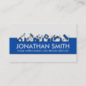 ホームの改善と修理サービス – 青 名刺 (正面)