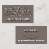 ホームの改善と修理 – 便利屋サービス 名刺 (正面/裏面)