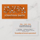 ホームの改善と修理 – 便利屋サービス 名刺 (正面/裏面)