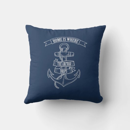 ホームはいかりが枕を落とす クッション (裏面)