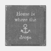 ホームはいかりの落下 マグネット (正面)